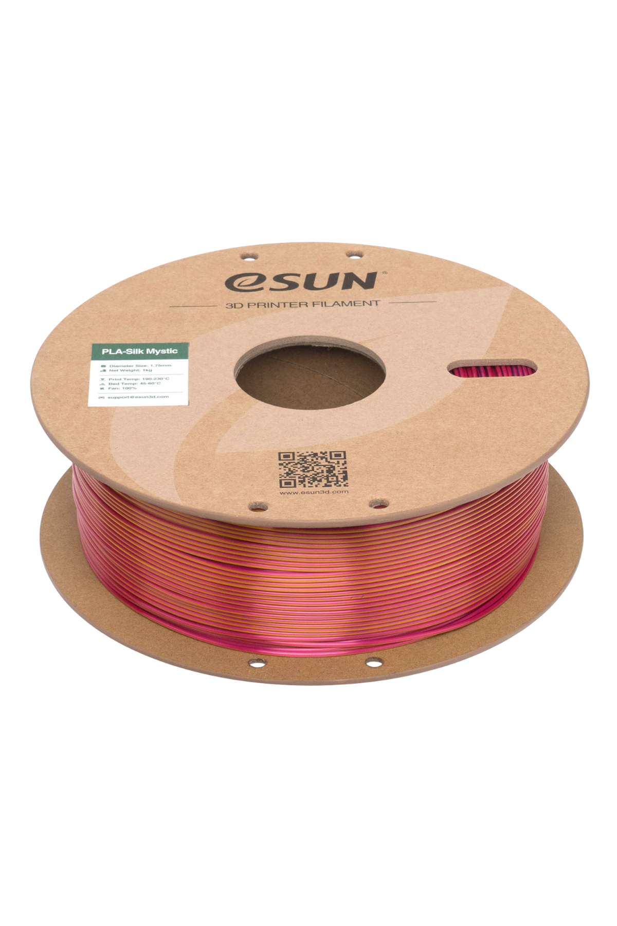 eSun PLA-Silk Mystic Kırmızı Altın Mor Filament 1.75mm 1 Kg