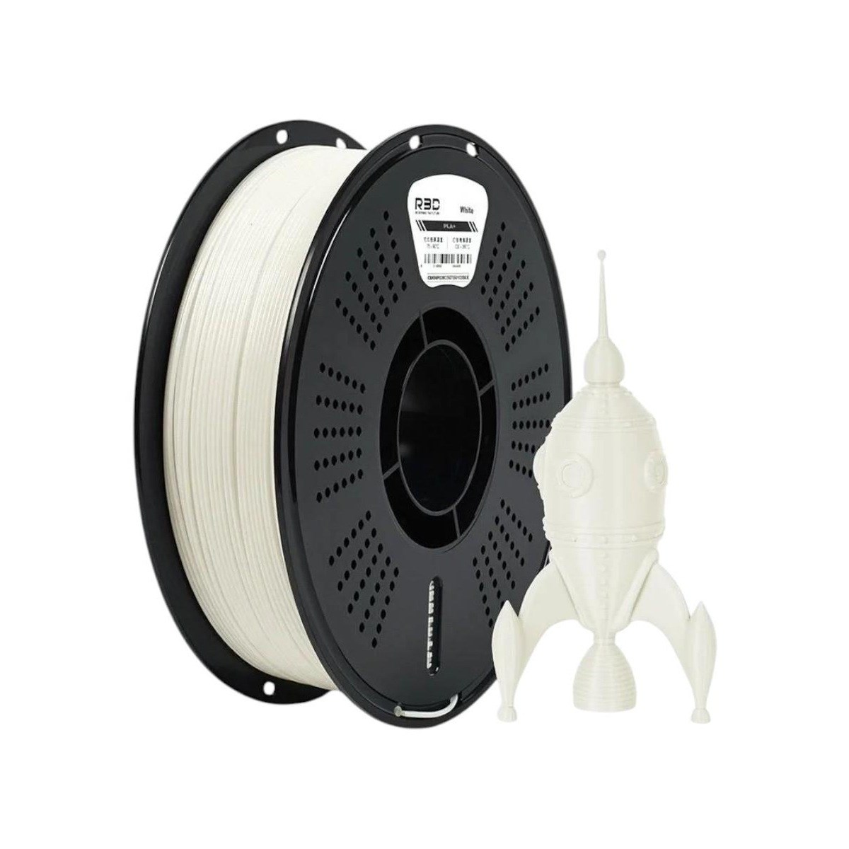 R3D PLA+Beyaz Filament 1.75 mm 1 kg