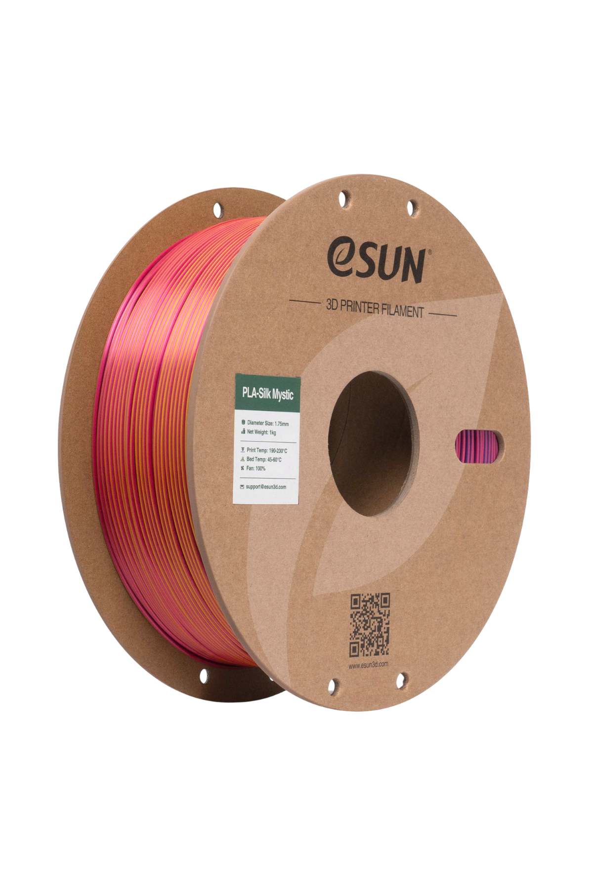eSun PLA-Silk Mystic Kırmızı Altın Mor Filament 1.75mm 1 Kg