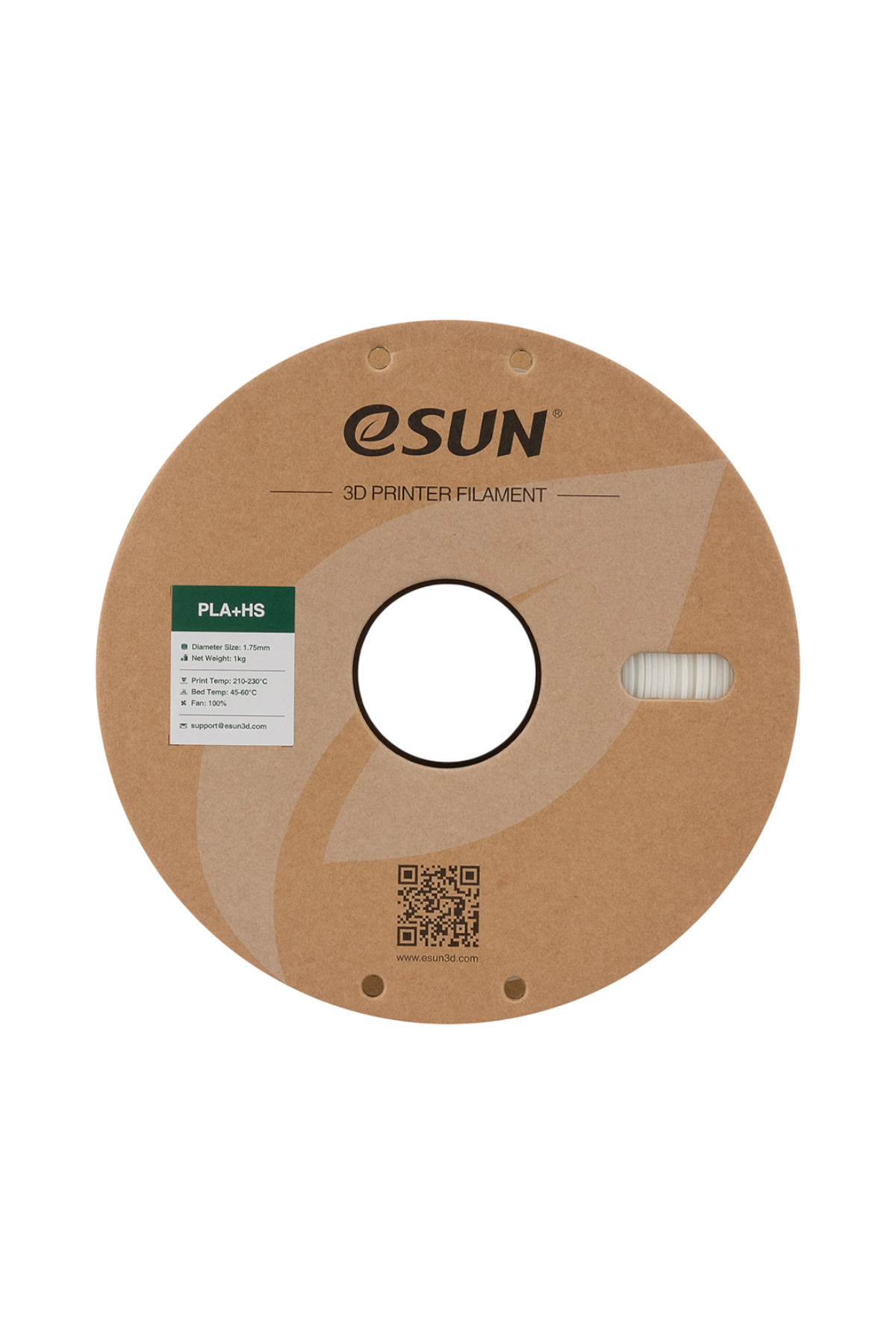 eSUN PLA+HS Beyaz Filament 1.75mm 1kg