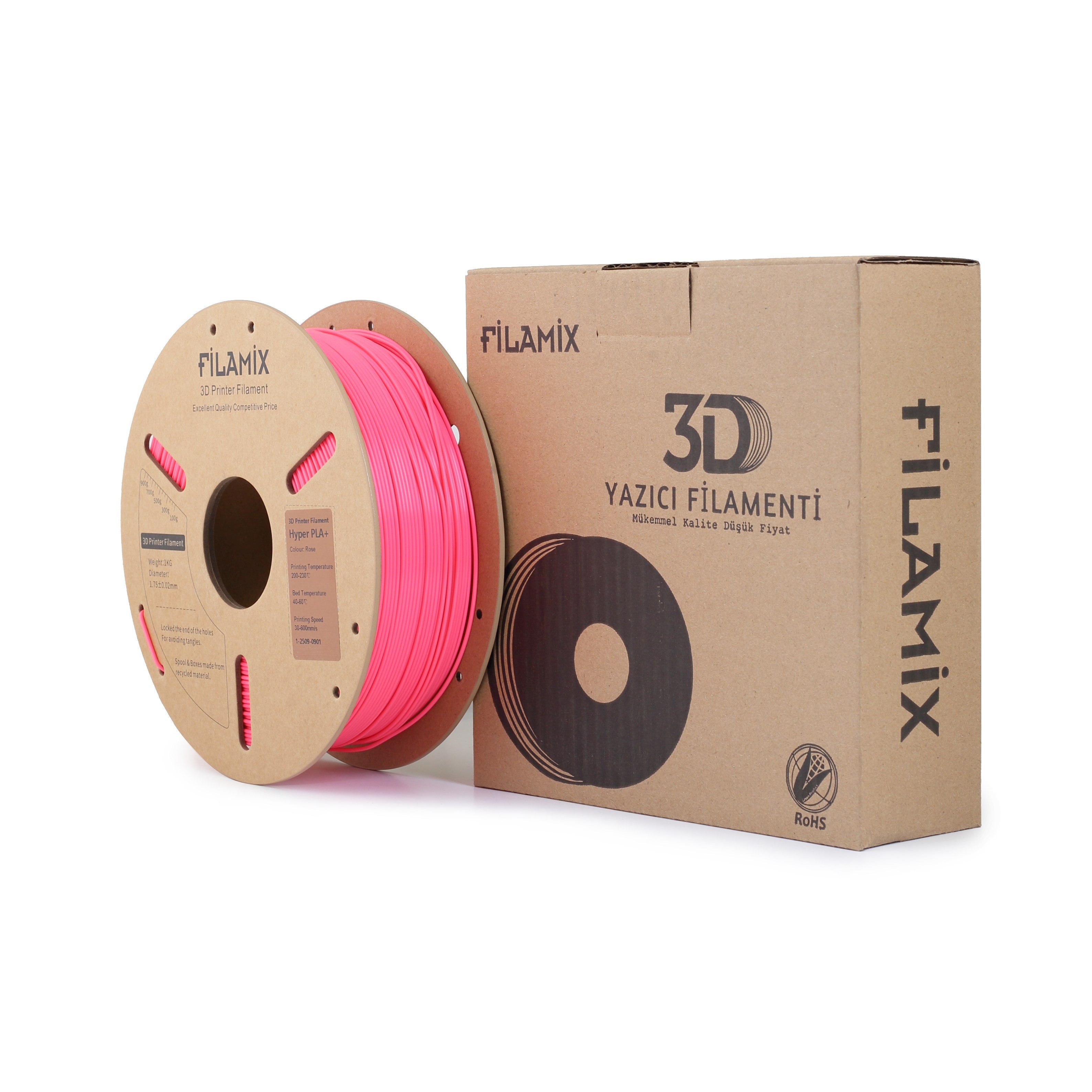 Filamix Hyper Speed PLA+ Rose Filament 1.75mm 1 Kg