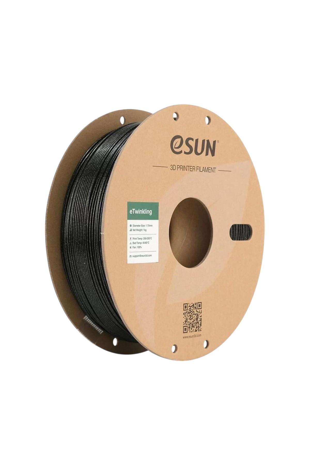 eSUN eTwinkling Siyah Filament 1.75mm 1kg