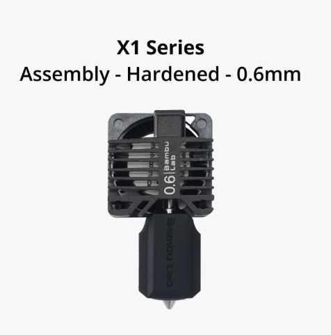 BambuLab X1 Comp. hotend ass with hard. nozzle 0.6