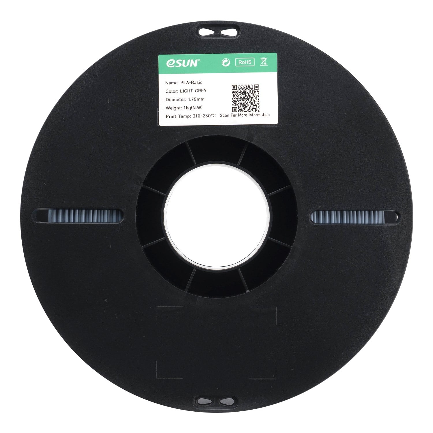 eSun PLA Basic Açık Gri Filament 1.75mm 1 Kg