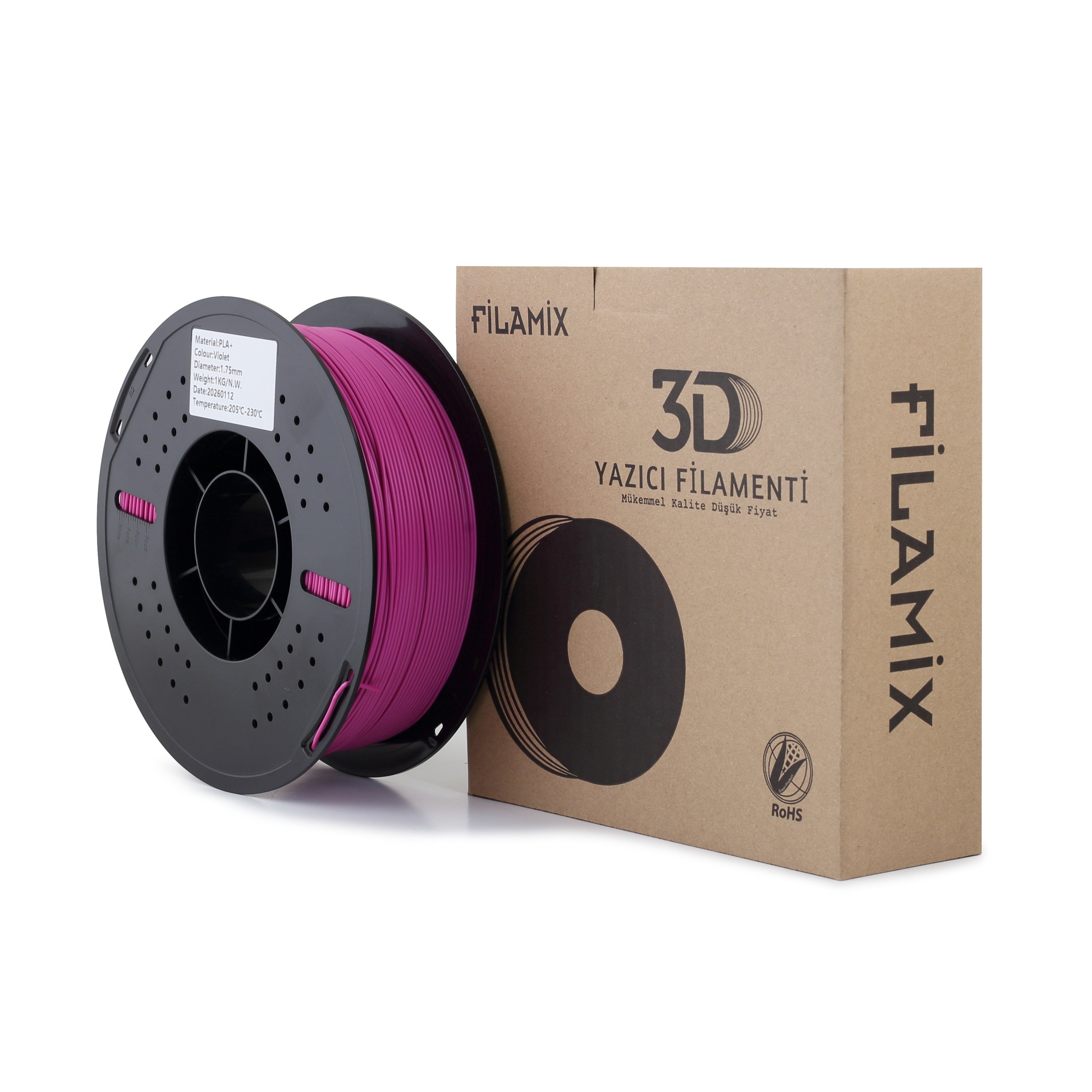 Filamix PLA+ Violet Filament 1.75mm 1 Kg