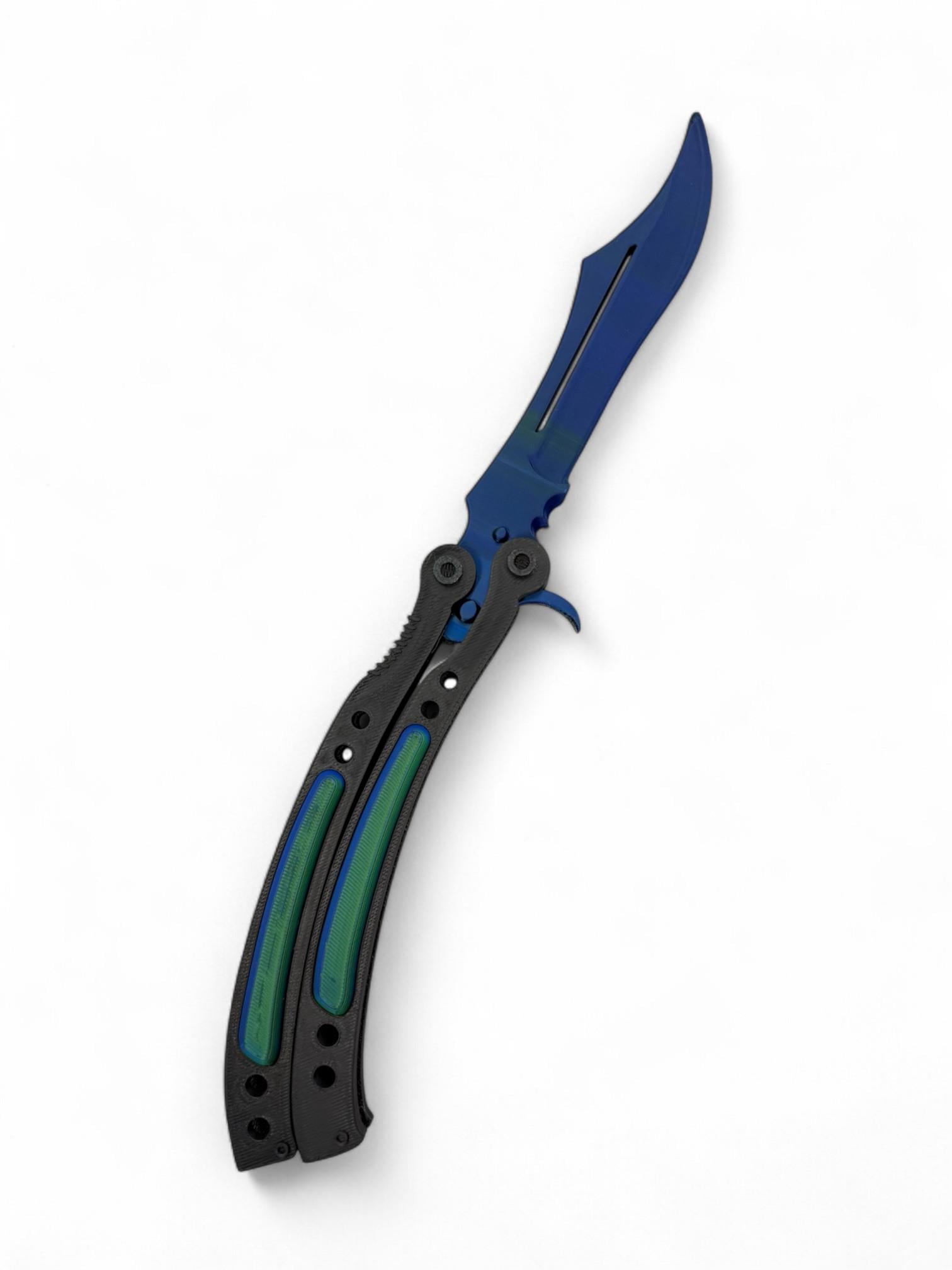Butterfly Knife - Lacivert -Yeşil