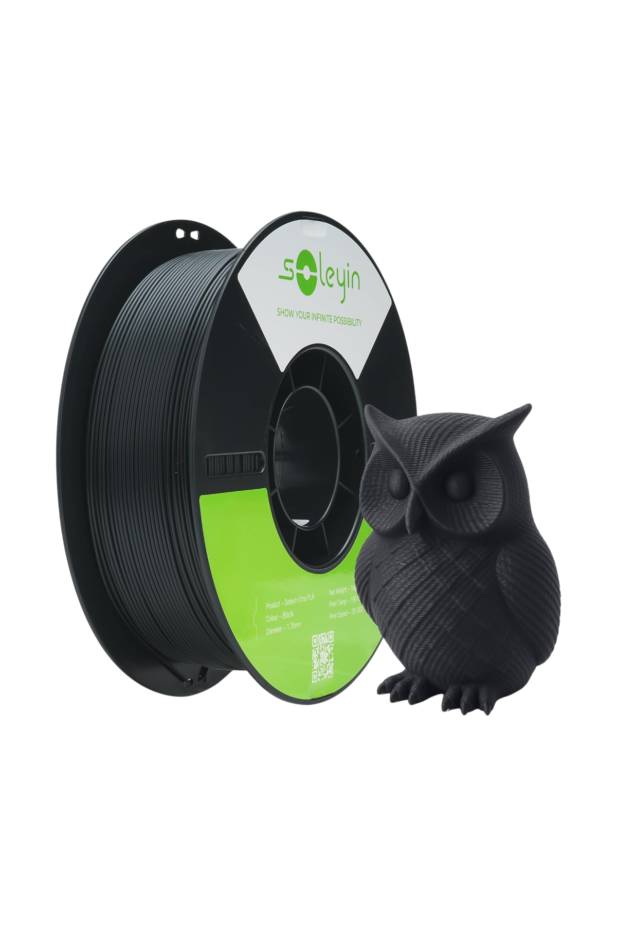 Soleyin Ultra PLA Siyah 1.75 mm 1 Kg