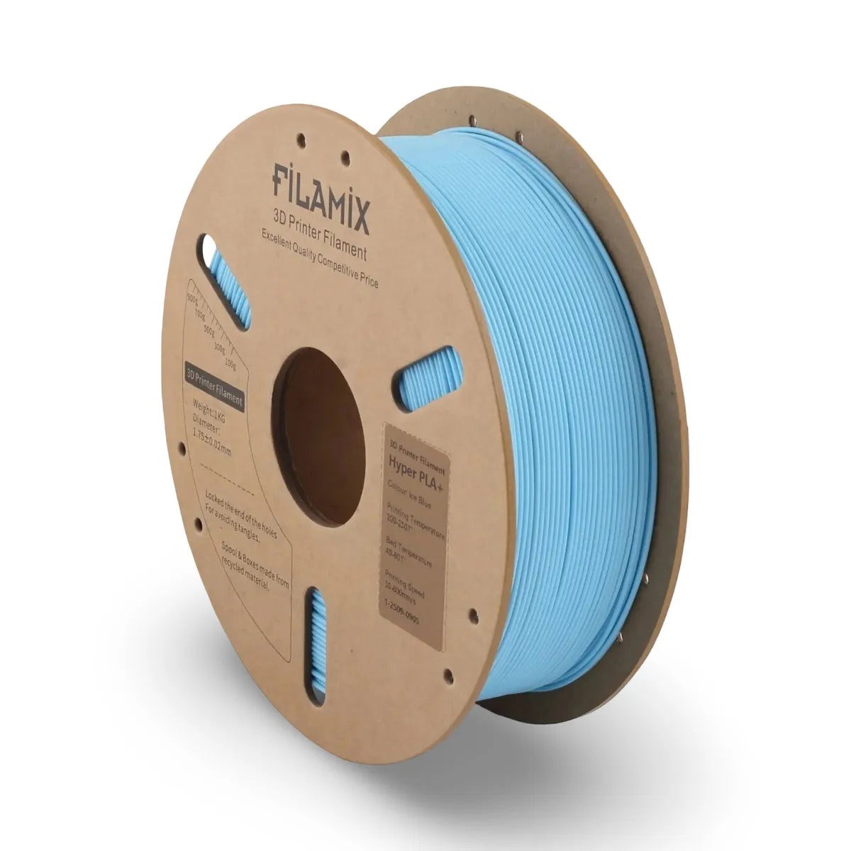 Filamix Hyper Speed PLA+ Ice Blue Filament 1.75mm 1 Kg