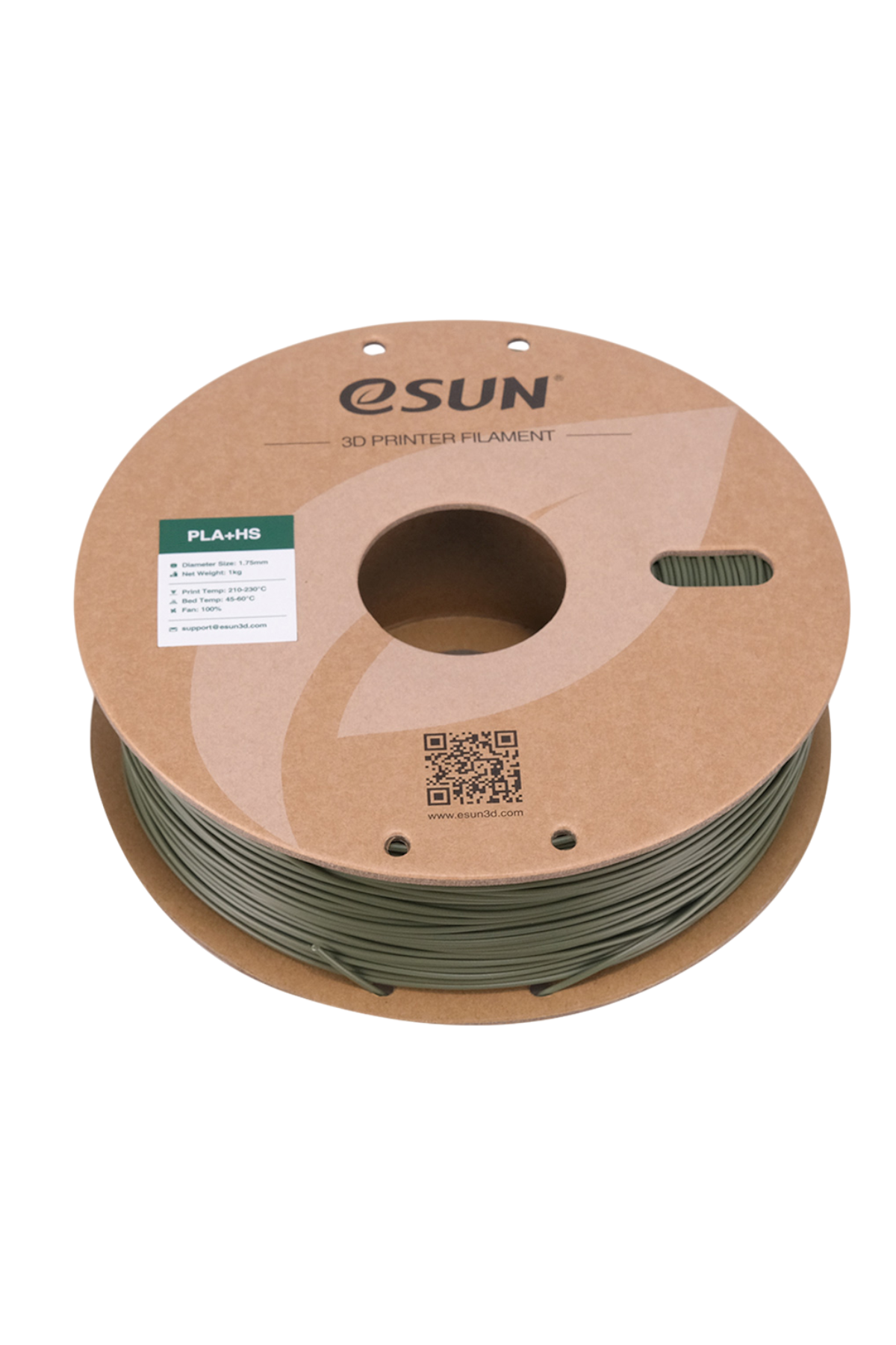 eSUN PLA+HS Zeytin Yeşili Filament 1.75mm 1kg