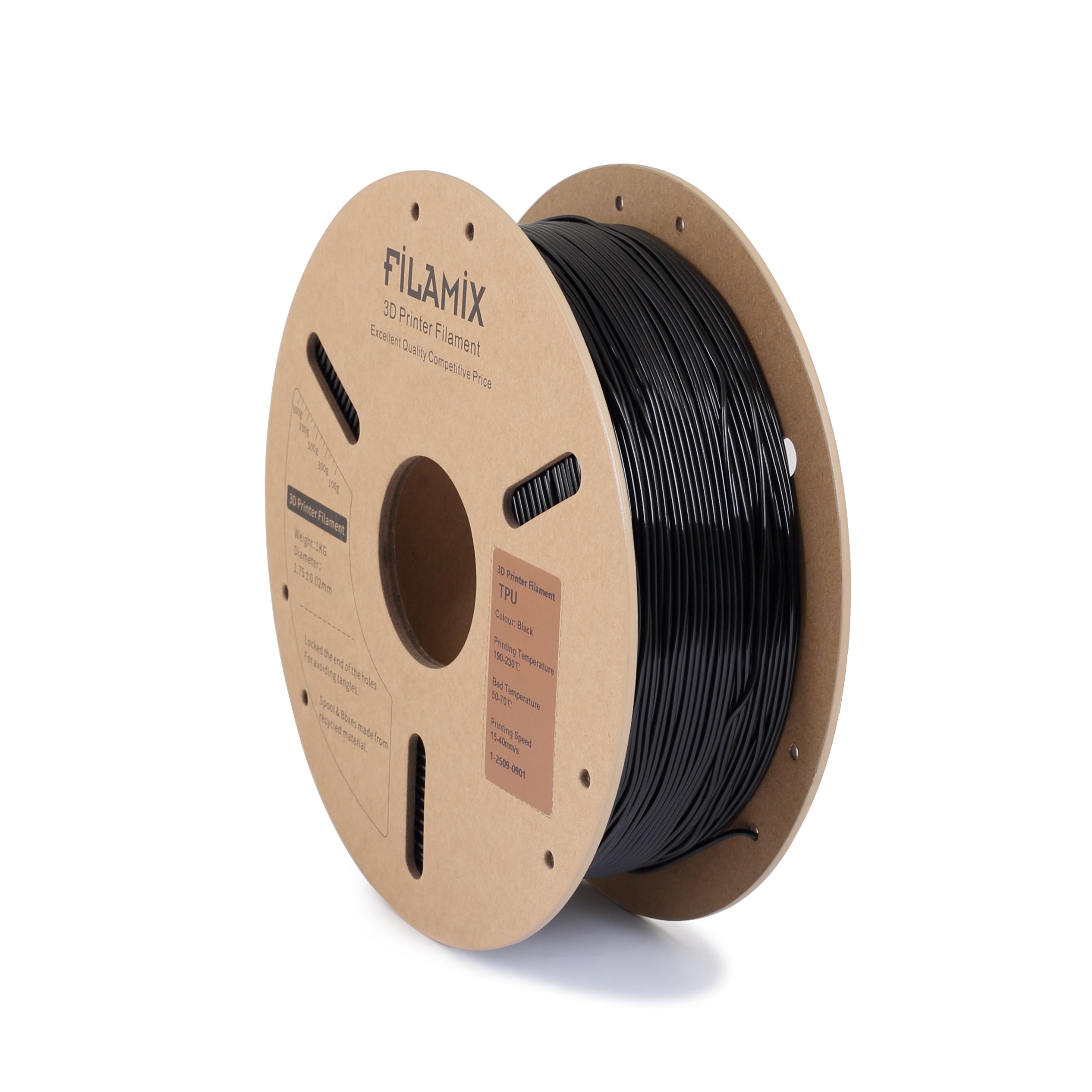 Filamix TPU Siyah Filament 1.75mm 1 Kg