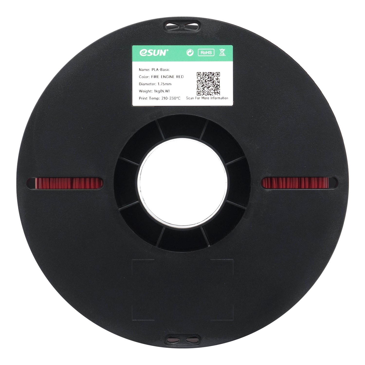 eSun PLA Basic İtfaiye Kırmızısı Filament 1.75mm 1 Kg