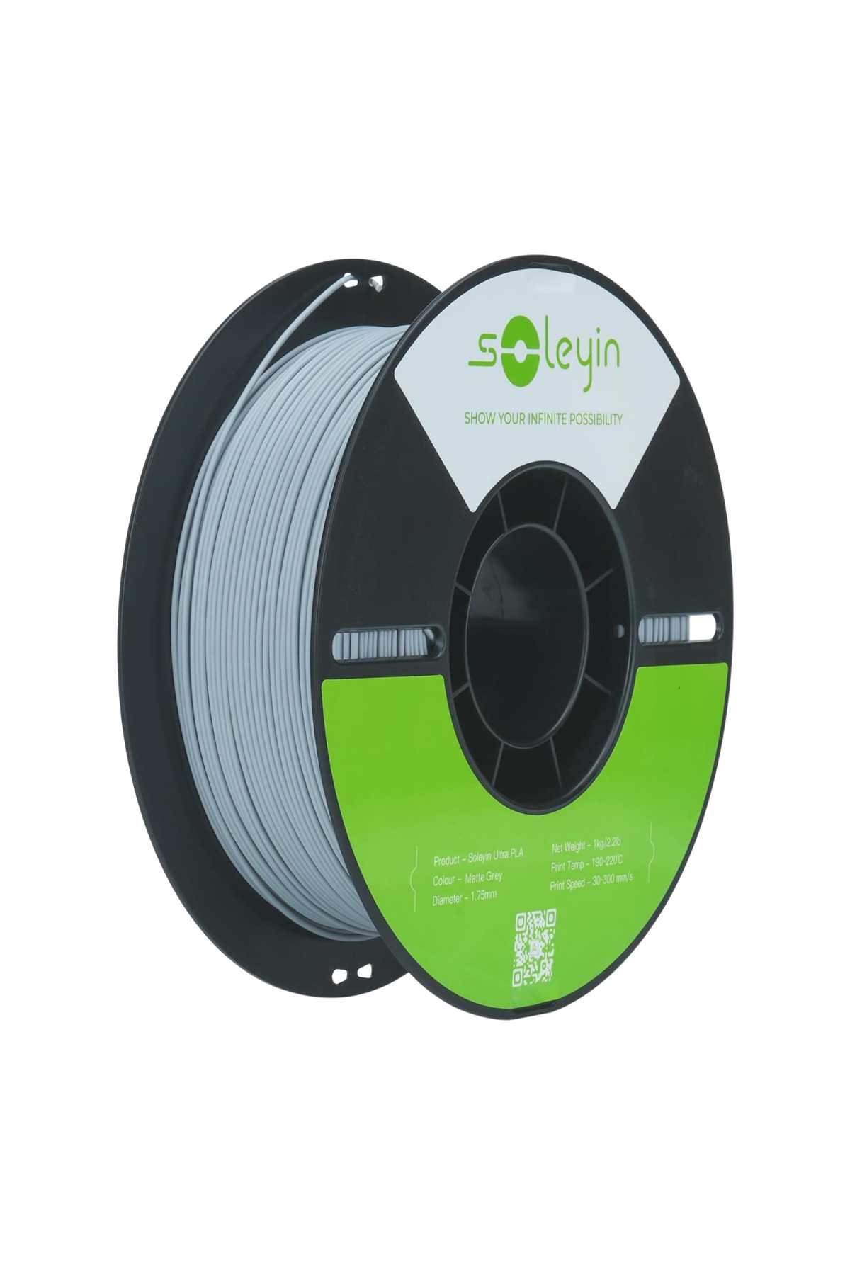 Soleyin Ultra PLA Gri 1.75 mm 1 Kg