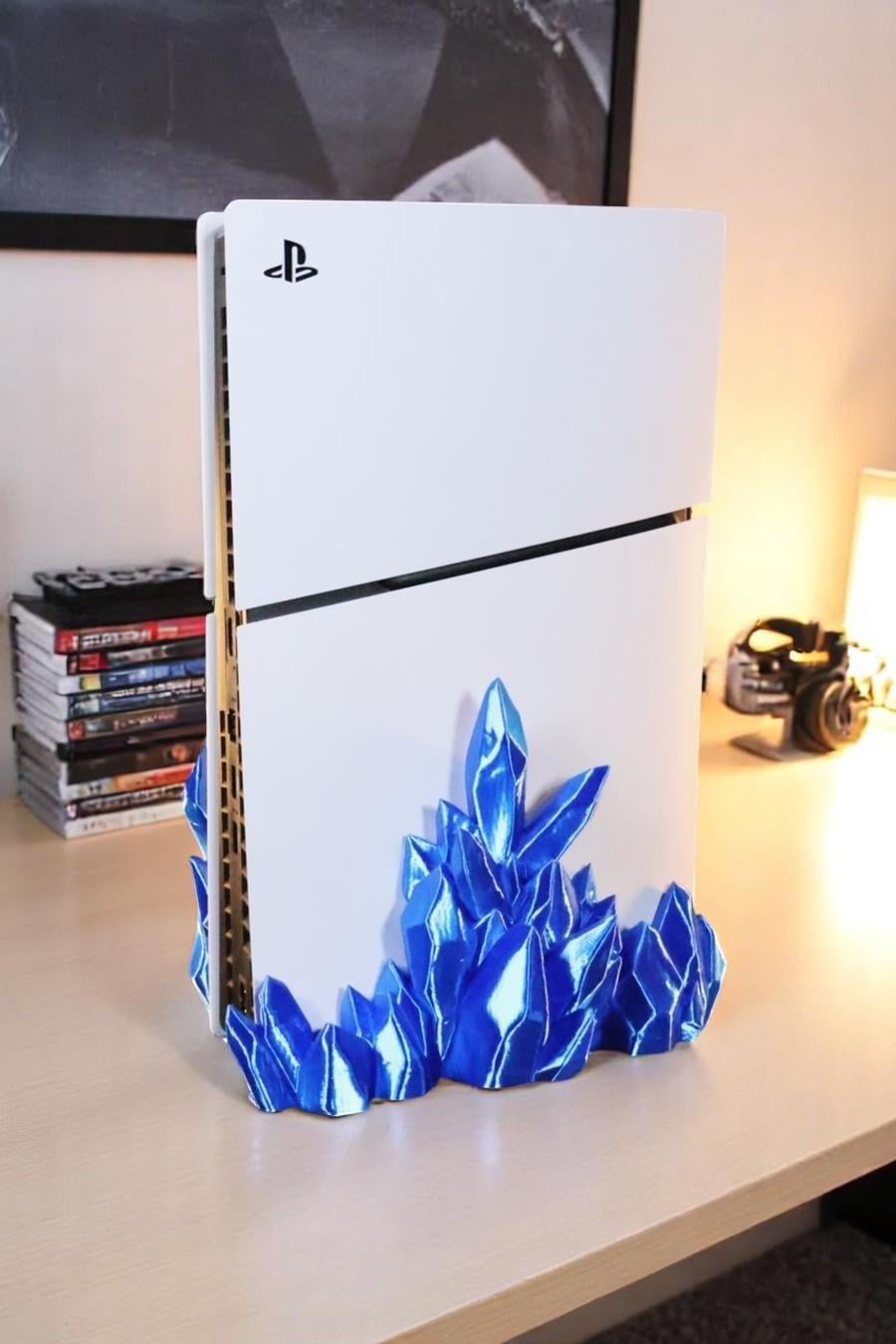 Kristal Playstation 5 Standı - Mavi