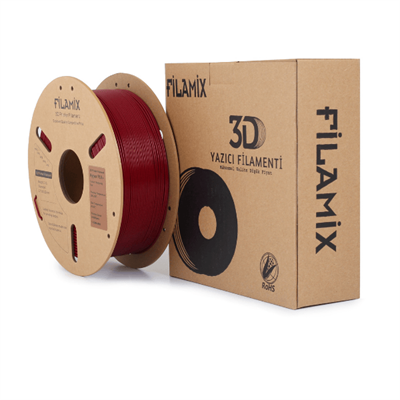 Filamix PLA+ Bordo Kırmızı Filament 1.75mm 1 Kg