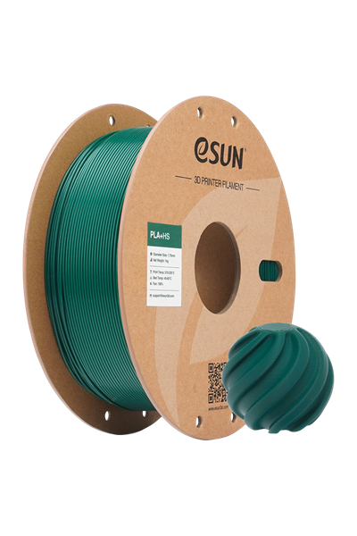 eSUN PLA+HS Holly Green Filament 1.75mm 1kg