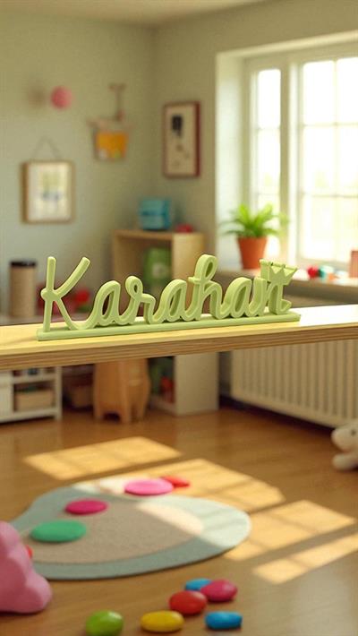 Kişiye Özel Dekoratif İsimlik