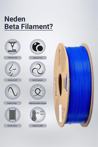 Beta PLA+ Deep Blue Filament 1.75mm 1kg