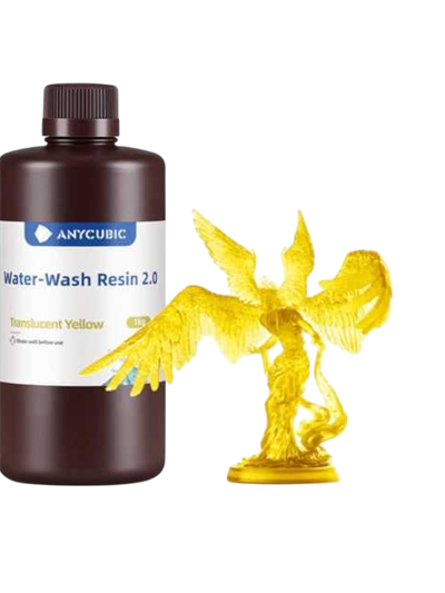 Anycubic Water-Wash Resin 2.0-Translucent Yellow