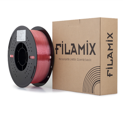 Filamix Hyper PETG Transparan Pembe Filament 1.75mm 1 Kg