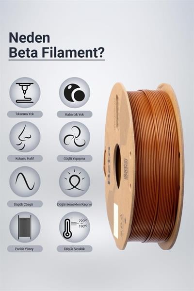 Beta PLA+ Brown Filament 1.75mm 1kg