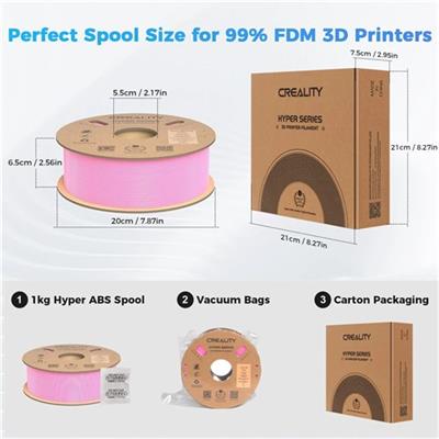 Creality Hyper ABS Pembe Filament 1.75mm 1kg