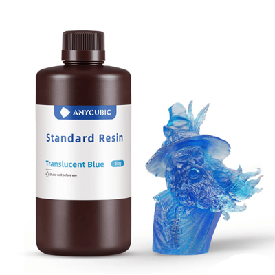 Anycubic Standard Transparan Mavi Reçine 1 Kg