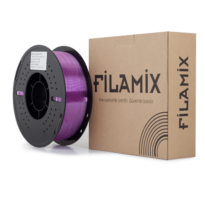 Filamix Hyper PETG Transparan Mor Filament 1.75mm 1 Kg