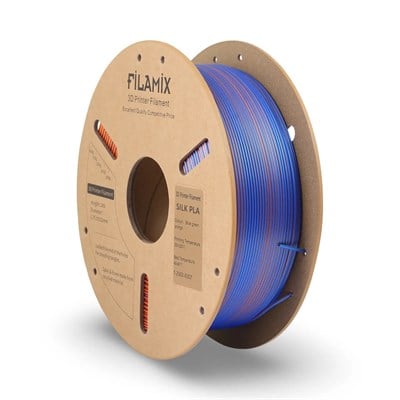 Filamix PLA Silk Mystic Mavi-Yeşil-Turuncu Filament 1.75mm 1 Kg