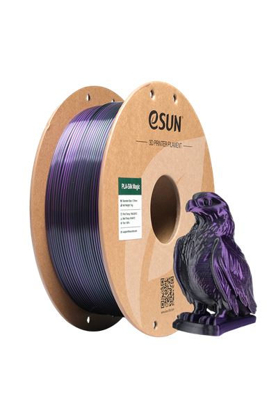 eSun PLA-Silk Magic Siyah Mor Filament 1.75mm 1 Kg