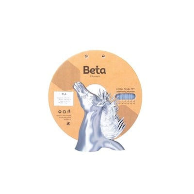 Beta PLA Silk Filament Silver 1.75mm 1 kg