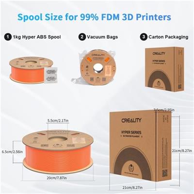 Creality Hyper ABS Turuncu Filament 1.75mm 1kg