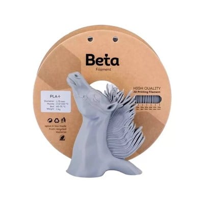 Beta PLA+ Grey Filament 1.75mm 1kg