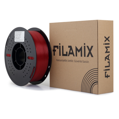 Filamix PLA Sparkle Kırmızı Sparkle 1.75mm 1 Kg