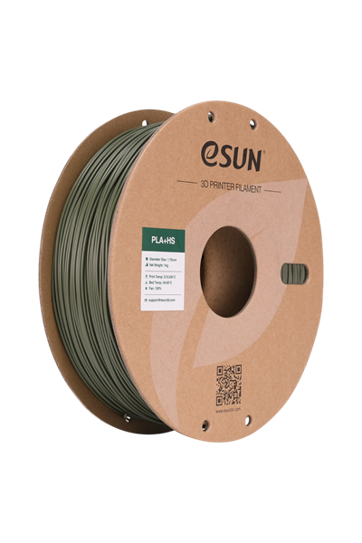 eSUN PLA+HS Zeytin Yeşili Filament 1.75mm 1kg