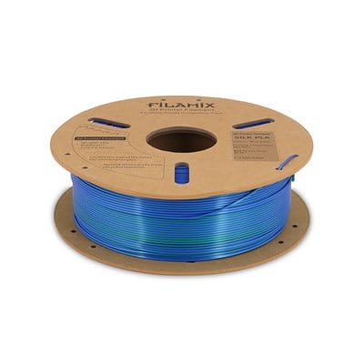 Filamix PLA Silk Magıc Mavi-Yeşil Filament 1.75mm 1 Kg