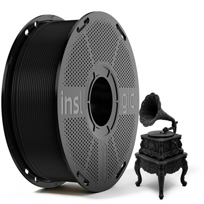 Inslogic High-Speed PLA Siyah Filament 1.75mm 1kg