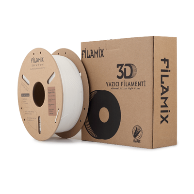 Filamix Pla+ Pearl White Filament 1.75mm 1 Kg