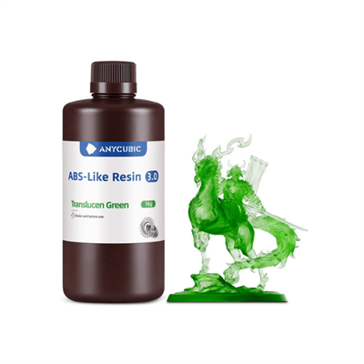 Anycubic Water-Wash ABS-Like Resin 3.0-Trans.Green