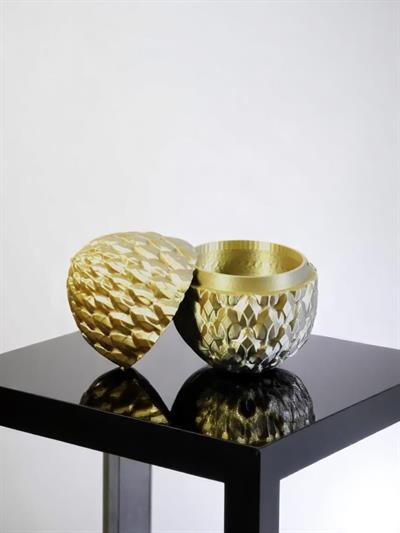 Kristal Ejderha Yumurtası - Altın-Gümüş