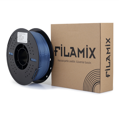 Filamix  PLA METALLIC Mavi Filament 1.75 mm 1 Kg