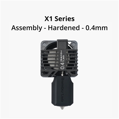 BambuLab X1 Comp. hotend ass with hard. nozzle 0.4