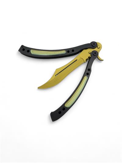 Butterfly Knife - Altın -Yeşil - Siyah