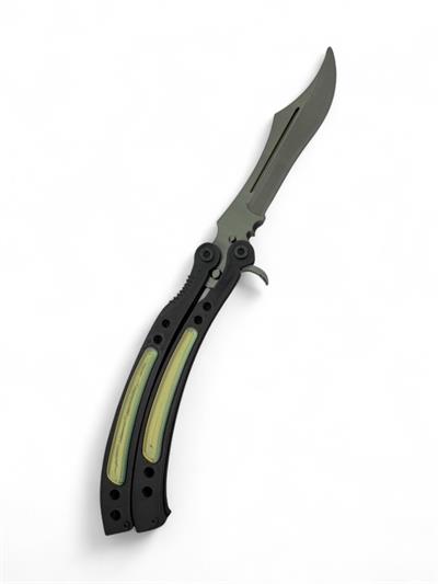 Butterfly Knife - Altın -Yeşil - Siyah