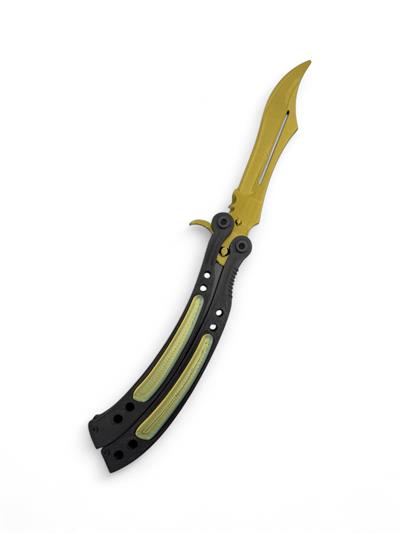 Butterfly Knife - Altın -Yeşil - Siyah