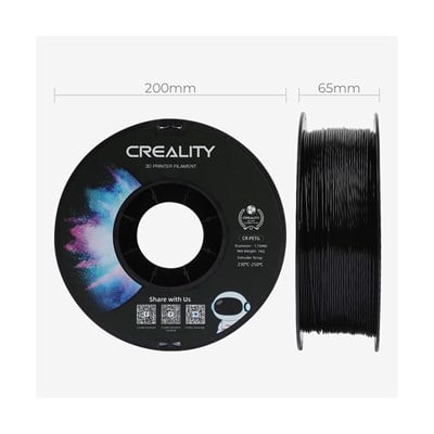 Creality CR PETG Siyah Filament 1.75mm 1kg