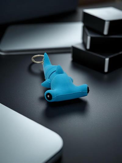 Çekiç Köpek Balığı Anahtarlık - Mavi