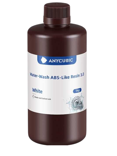 Anycubic Suda Yıkanabilir (Water Wash) ABS Like 3.0 Beyaz Reçine 1 Kg