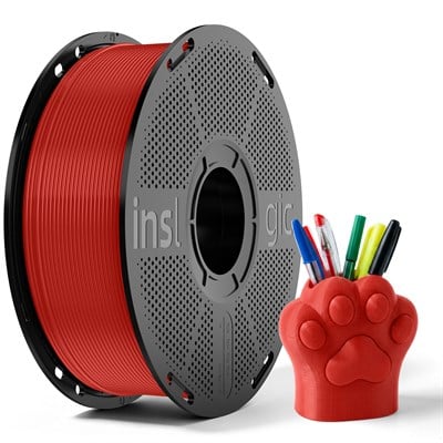 Inslogic PLA Basic Kırmızı Filament 1.75mm 1kg