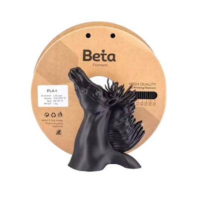 Beta PLA+ Black Filament 1.75mm 1kg