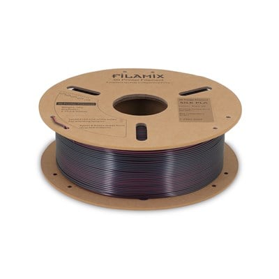 Filamix PLA Silk Magıc Siyah-Kırmızı Filament 1.75mm 1 Kg
